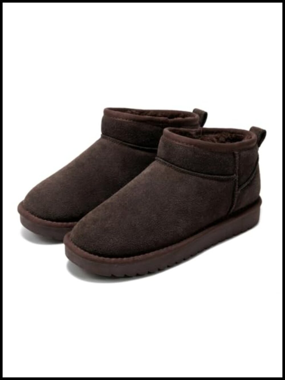 Genuine Leather Ankle Boots Water Resistant Memory Foam Winter Boots
